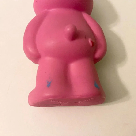 Vintage TCFC Care Bear Squeeze Toy Cheer Bear 4 Inch Tall Figure - Picture 9 of 9